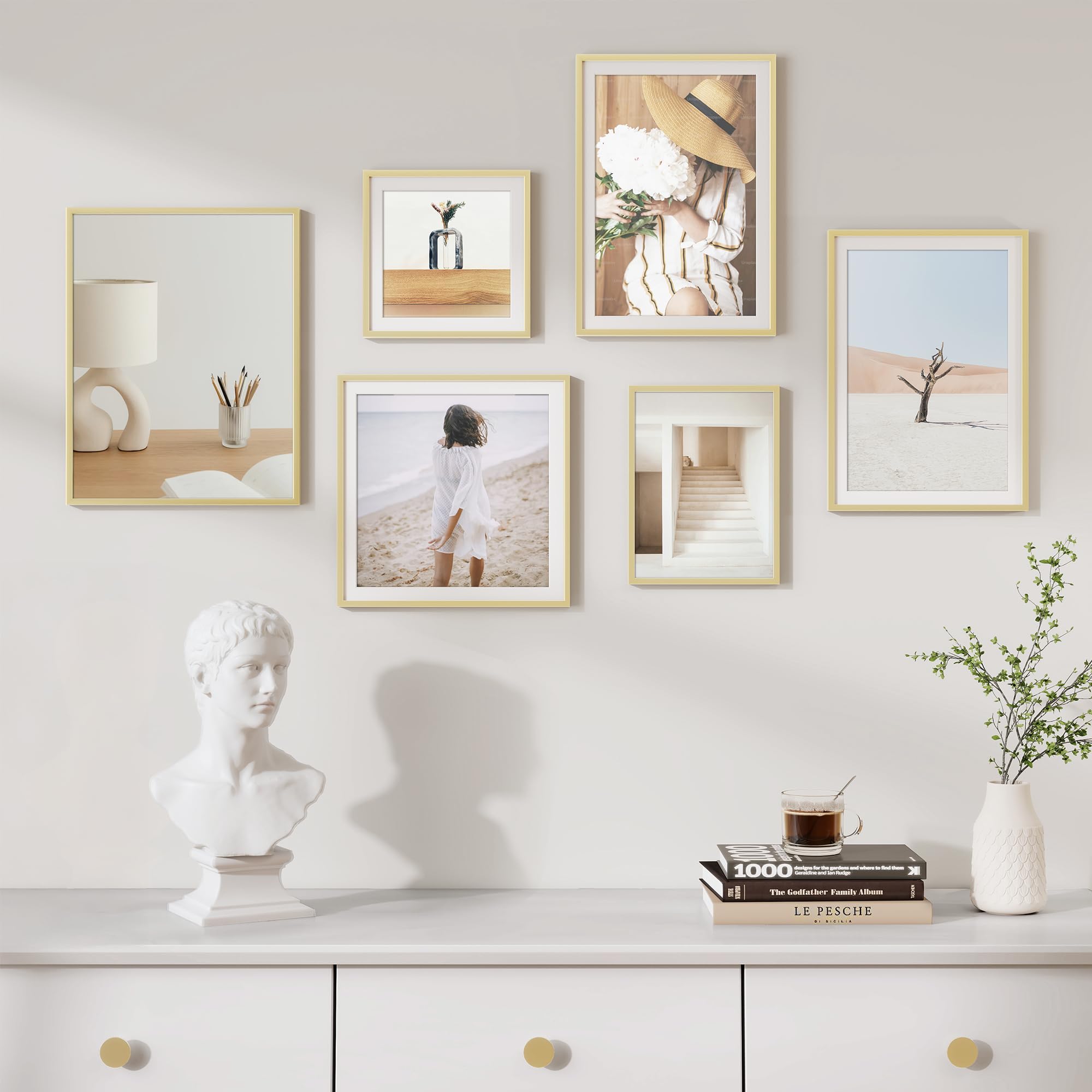 A2額装『MEMORIES』 Collaboration Poster A Amazon.com - Fun Memories A2 Picture Frame Gold, High End Metal